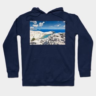 The famous Sarakiniko in Milos, Greece Hoodie